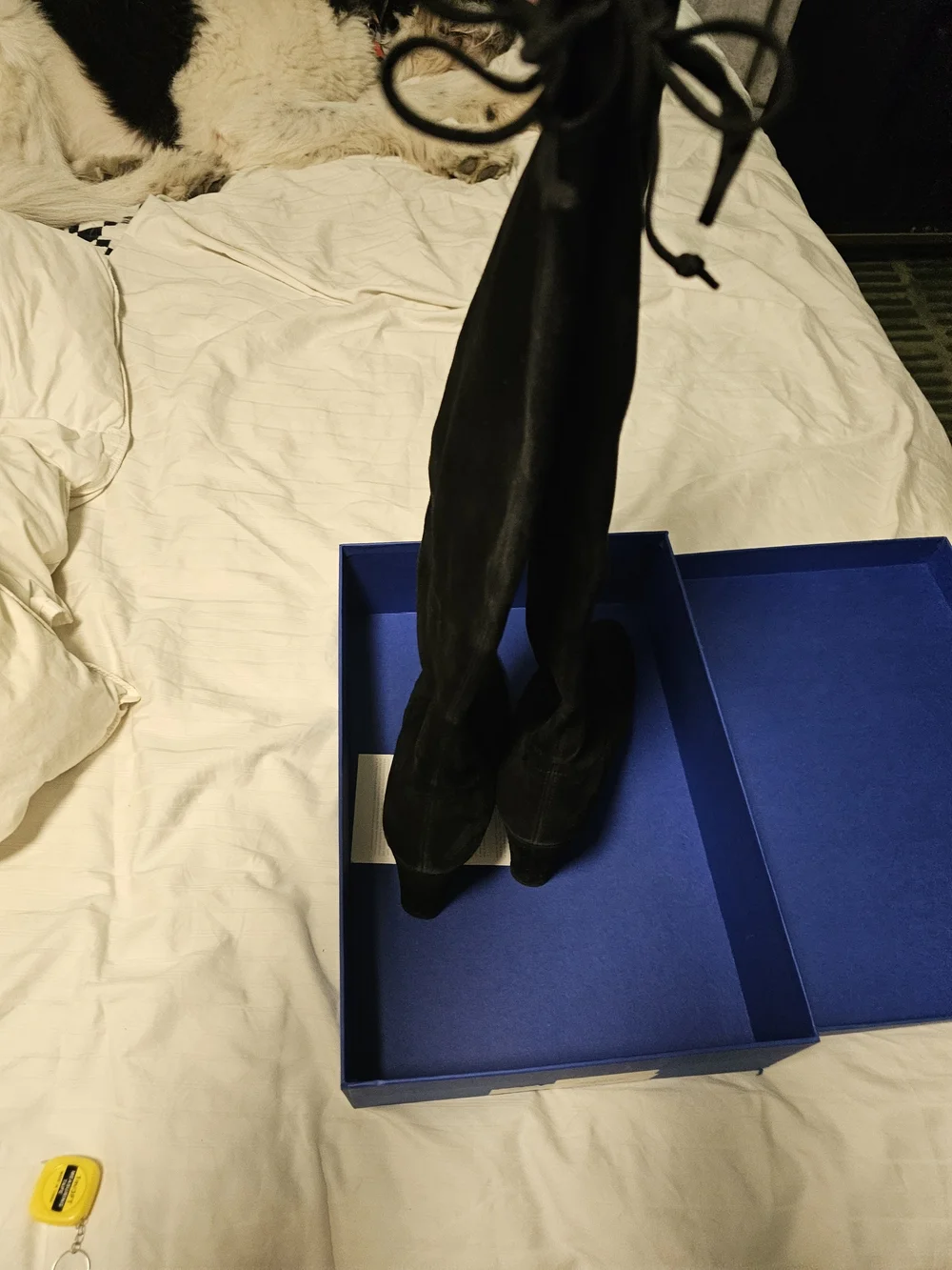 Stuart Weitzman Black Over-the-Knee Suede Boots